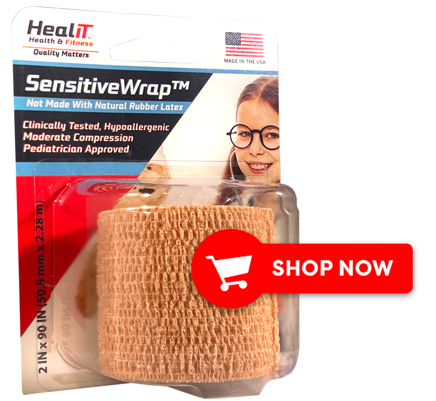 Compression wrap for sensitive skin - HealiT