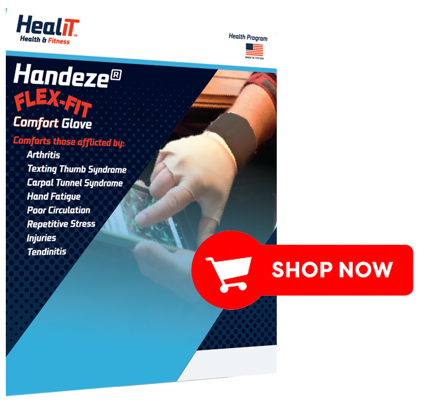 A hand wearing the Handeze Flexfit Glove