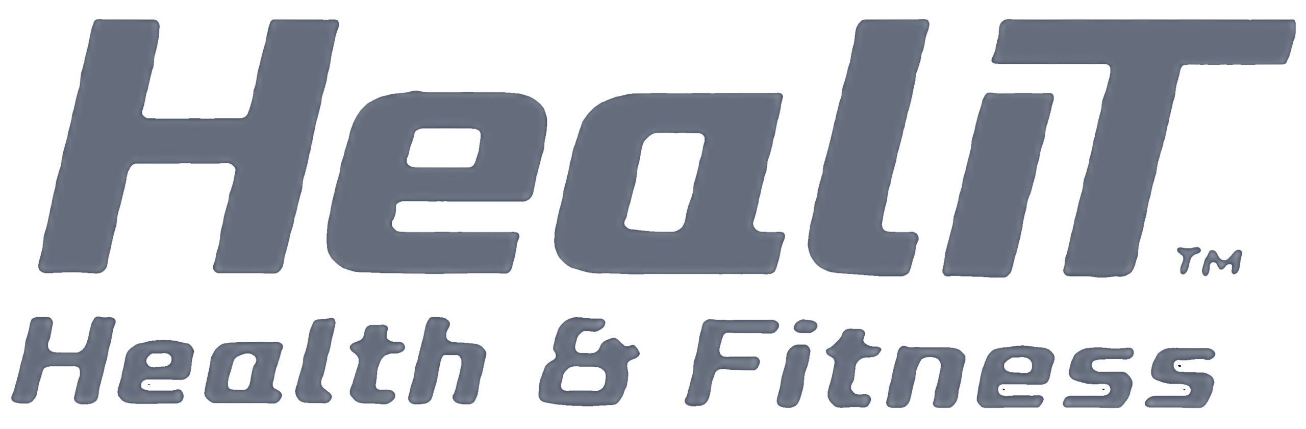 Logo with the text HealiT Health & Fitness in a bold, modern font on a white background, featuring a subtle compression wrap motif for a dynamic and energetic touch.