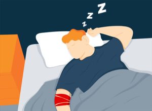 sleeping with compression wrap